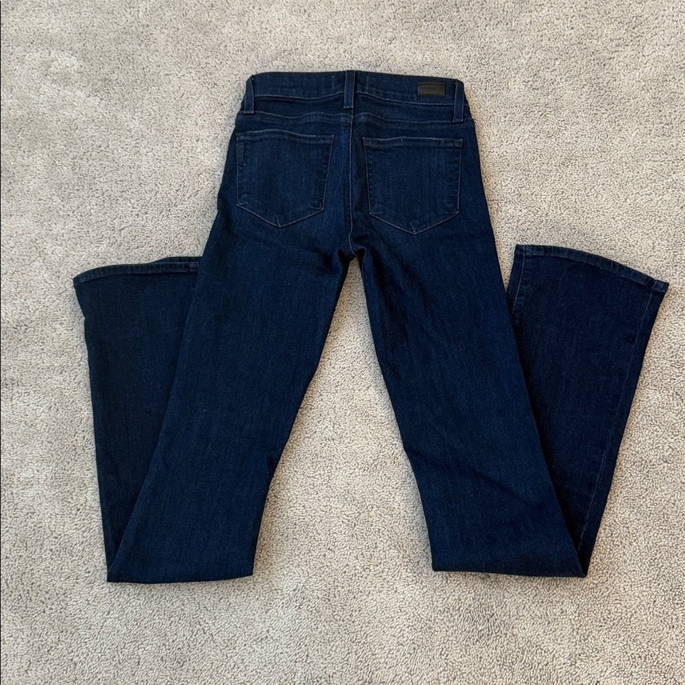 Paige Manhattan Bootcut Jeans | Size 24 | Dark Wash - Picture 8 of 10